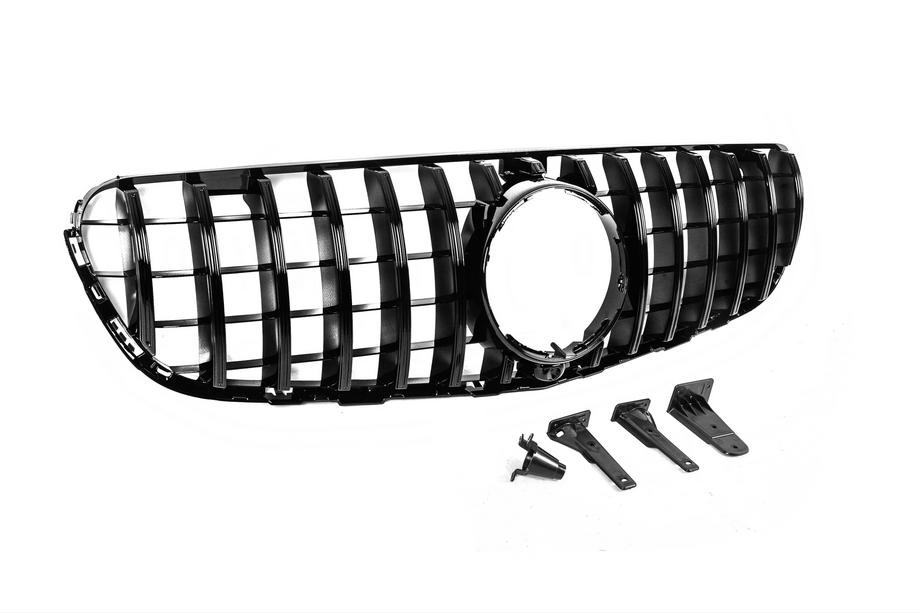 Mercedes GLC X253 2015-2022 Przedni Grill GT Panamericana Czarny (2015-2019) Zdjęcia 5