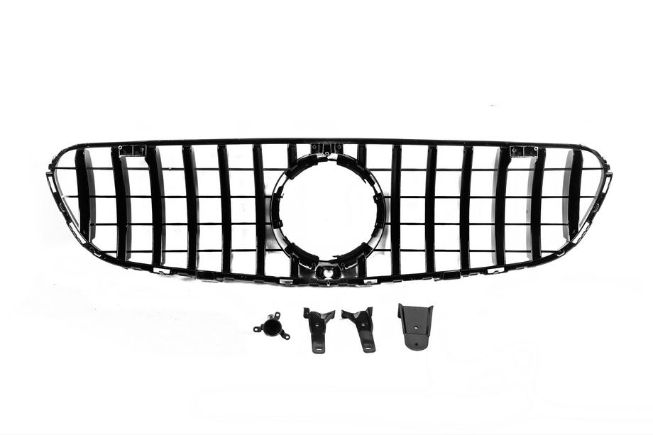 Mercedes GLC X253 2015-2022 Przedni Grill GT Panamericana Czarny (2015-2019) Zdjęcia 6