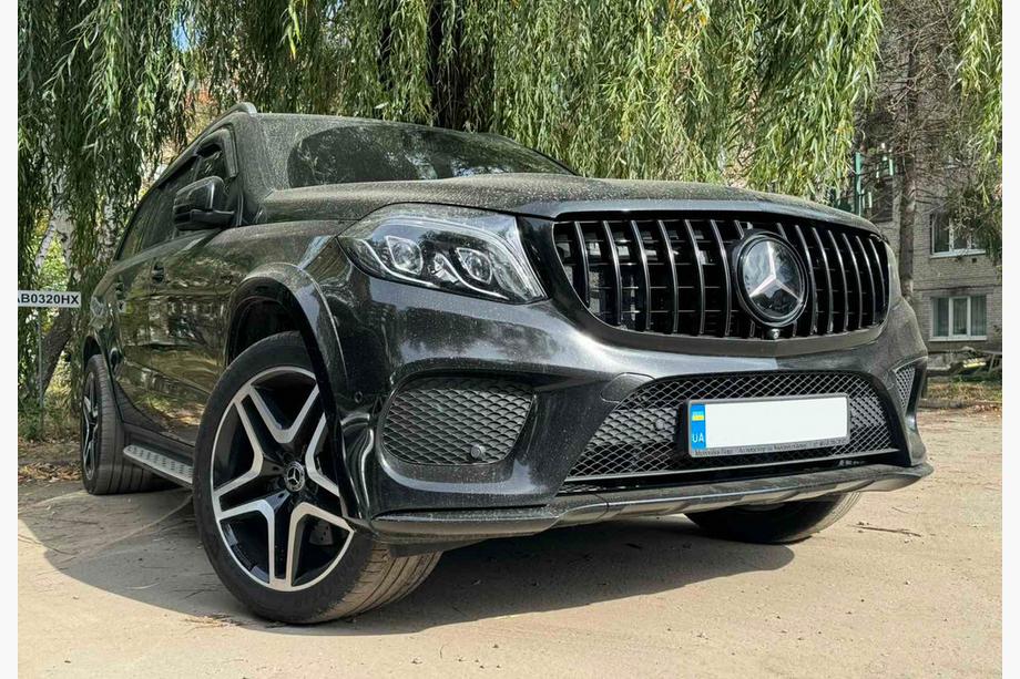 Mercedes GL/GLS class X166 2012-2019 Przedni Grill GT Panamericana Czarny (do GLS) Zdjęcia 1