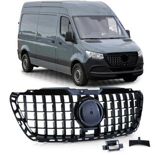 Przedni Grill Panamericana GT Panamericana Czarny Premium Mercedes Sprinter W907/W910 2018- zdjęcia 1