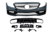 Mercedes C-class W205 2014-2021 Zestaw body kit z dyfuzorem do Coupe (AMG C63-design 2014-2018) zdjęcia 1