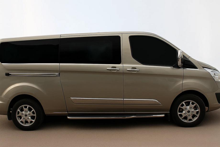 Ford Custom 2013-2022 Dolne listwy szyb (8 szt., Stal nierdzewna) Image
