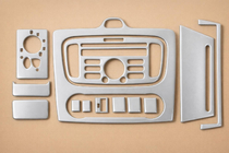 Ford Focus II 2008-2011 Nakładki na deskę rozdzielczą Clima (Mini-Zestaw, Aluminium) zdjęcia 1