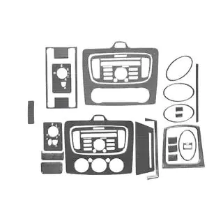 Nakladki na Panel Clima/AC (Maxi-Set, Carbon) zdjęcia 2