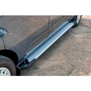 Progi Boczné Allmond Grey (2 szt., Aluminium) Ford Custom 2013-2022 zdjęcia 1