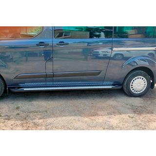 Progi Boczné Allmond Grey (2 szt., Aluminium) Ford Custom 2013-2022 zdjęcia 4
