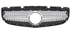 Mercedes SLC R172 2016-2020 Przedni Grill Diamond Silver zdjęcia 2