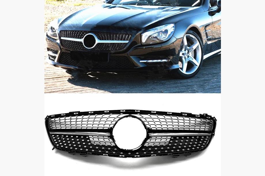 Mercedes SL R231 2012-2020 Atrapa Przednia Diamond Black (2012-2016) Image