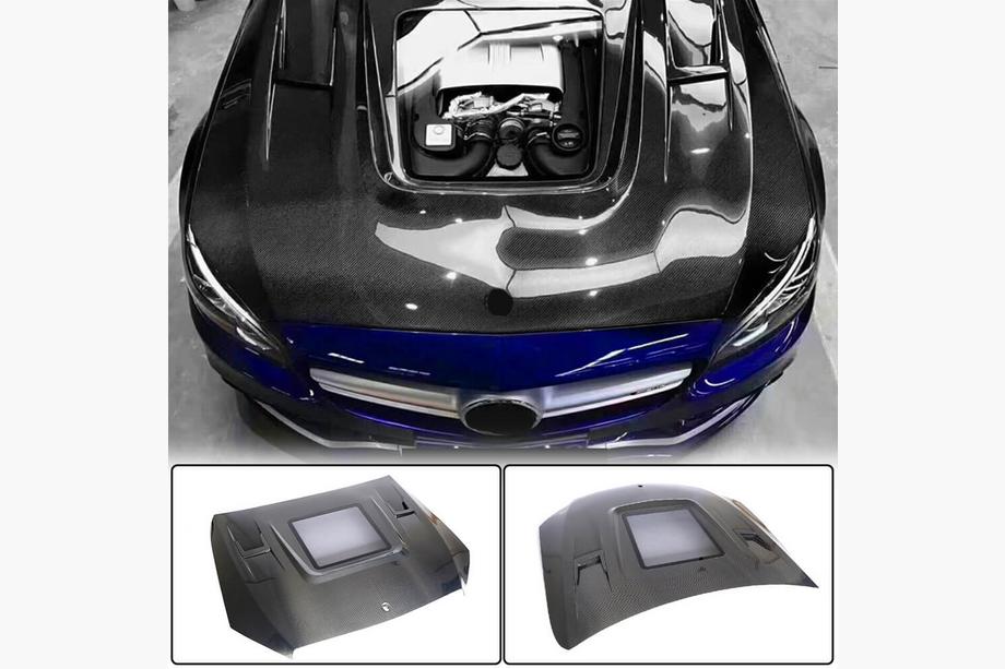 Mercedes C-сlass W205 2014-2021 Maska V2 (Carbon) Image