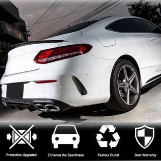 Nakładki na Tylny Zderzak V1 (do Coupe/Cabriolet Base/AMG-Line/C43 AMG 2015-2019, Carbon) zdjęcia 3