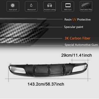Dyfuzor Tylnego Zderzaka V1 do Coupe/Cabriolet C63 AMG 2015-2019 Carbon zdjęcia 2