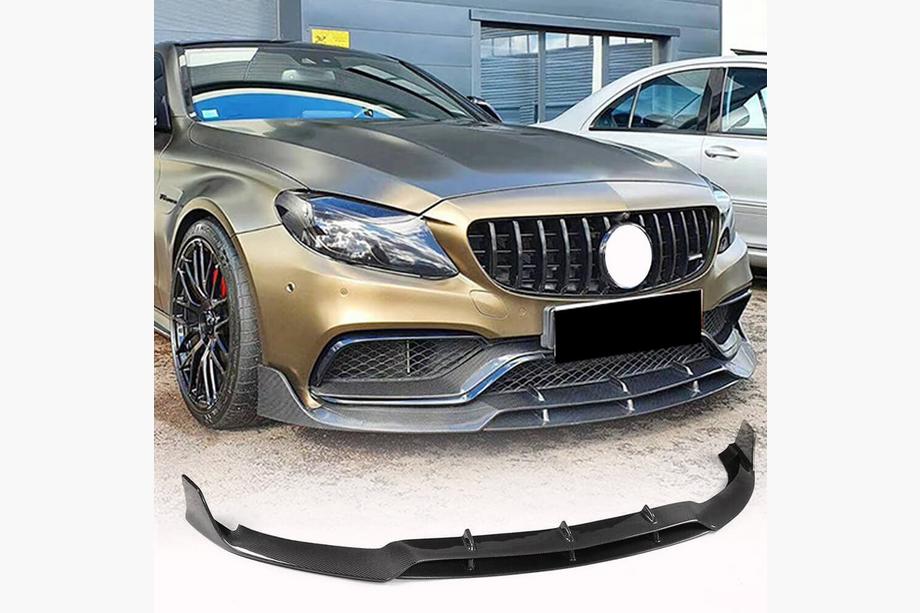 Mercedes C-class W205 2014-2021 Nakładka na przedni zderzak Lip V2 (Coupé/Cabrio C63 AMG 2015-2019, Carbon) Image