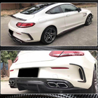 Mercedes C-class W205 2014-2021 Nakładki na tylny zderzak (do Coupe/Cabriolet C63 AMG 2015-2019, Carbon) zdjęcia 3