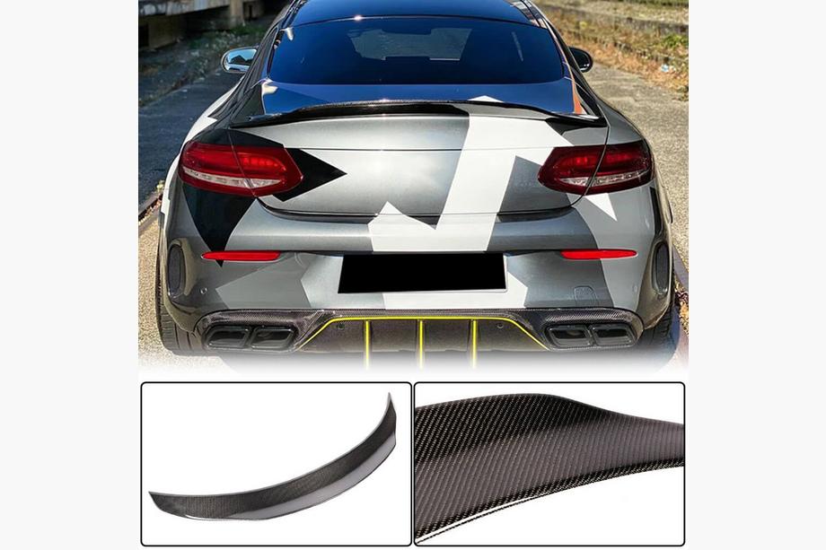 Mercedes C-class W205 2014-2021 Spoiler V4 (do Coupe 2015-2019, Carbon) Image