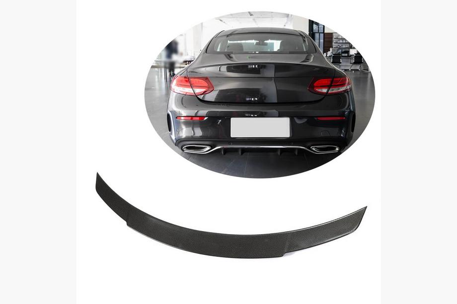 Mercedes C-class W205 2014-2021 Spoiler V7 (do Coupe 2015-2019, Carbon) Image