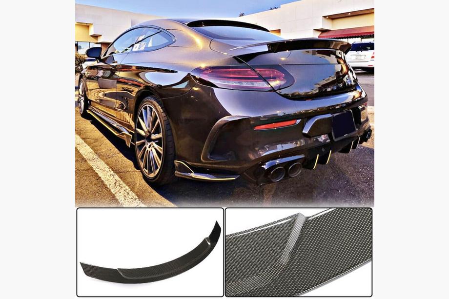 Mercedes C-class W205 2014-2021 Spoiler V10 (do Coupe 2015-2019, Carbon) Image