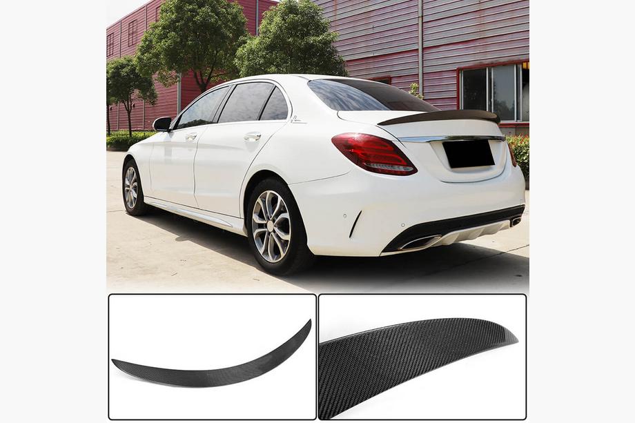 Mercedes C-class W205 2014-2021 Spoiler V2 (do SD 2015-2019, Carbon) Image