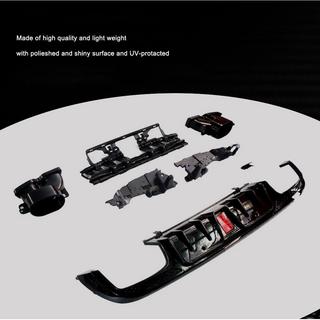 Dyfuzor tylnego zderzaka z końcówkami wydechu (do SD C43 AMG 2015-2021, Carbon) zdjęcia 3