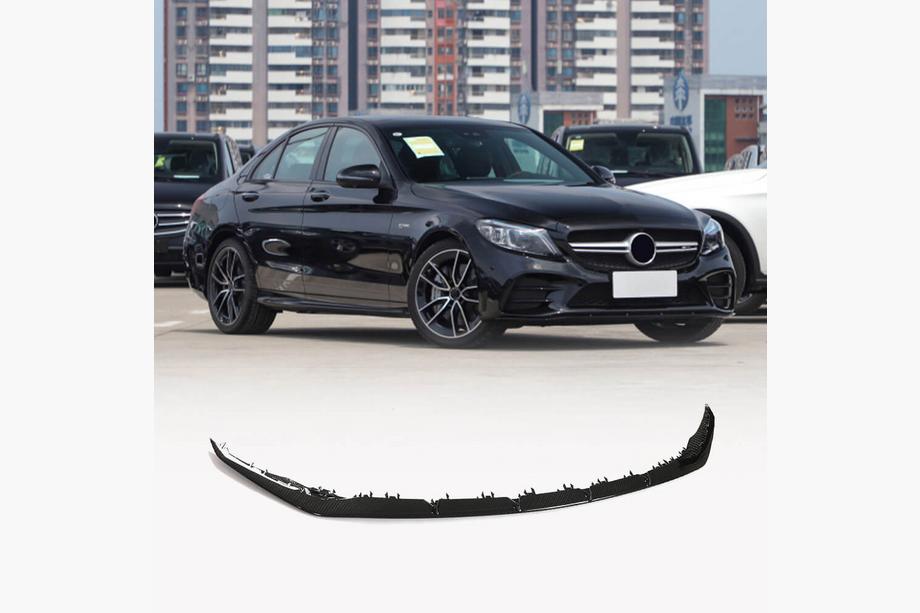 Mercedes C-class W205 2014-2021 Nakładka Zderzaka Przedniego Lip V2 do C43 AMG 2019-2021 Carbon Image