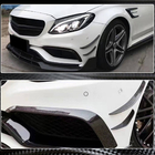 Mercedes C-class W205 2014-2021 Nakładki na Przedni Zderzak z Włókna Węglowego do C63 AMG 2015-2019 zdjęcia 4
