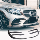 Mercedes C-class W205 2014-2021 Nakładki na przedni zderzak V1 do C43 AMG 2019-2021 Carbon zdjęcia 1