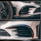 Mercedes C-class W205 2014-2021 Nakładki na Zderzak Przedni V2 (do C43 AMG 2019-2021, Carbon) zdjęcia 5
