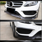 Mercedes C-class W205 2014-2021 Nakładki na przedni zderzak z karbonu do C43 AMG 2015-2019 zdjęcia 3