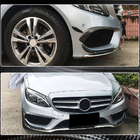 Mercedes C-class W205 2014-2021 Nakładki na przedni zderzak z karbonu do C43 AMG 2015-2019 zdjęcia 4