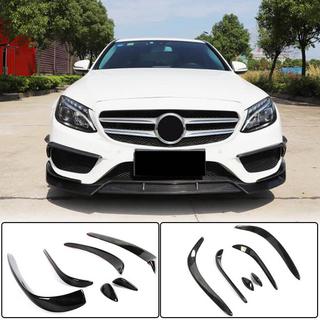 Nakładki na przedni zderzak z karbonu do C43 AMG 2015-2019 zdjęcia 1