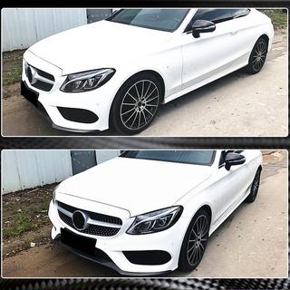 Nakładka na przedni zderzak Lip V4 do C43 AMG 2015-2019 Carbon zdjęcia 3