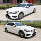Mercedes C-class W205 2014-2021 Nakładka na przedni zderzak Lip V6 do C43 AMG 2015-2019 Carbon zdjęcia 3