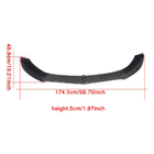 Mercedes C-class W205 2014-2021 Nakładka na przedni zderzak Lip V6 do C43 AMG 2015-2019 Carbon zdjęcia 6