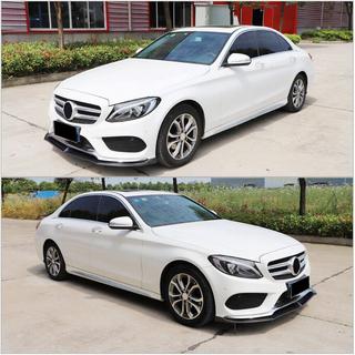 Nakładka na przedni zderzak Lip V6 do C43 AMG 2015-2019 Carbon zdjęcia 3