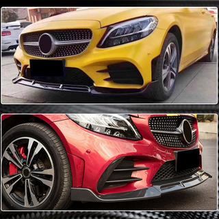 Nakładka Zderzaka Przedniego Lip V3 do C43 AMG 2019-2021 Carbon zdjęcia 4
