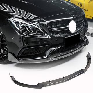 Nakładka Zderzaka Przedniego Lip V4 do SD C63 AMG 2015-2019 Carbon zdjęcia 1