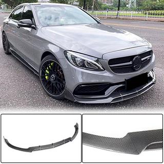 Nakładka Zderzaka Przedniego Lip V4 do SD C63 AMG 2015-2019 Carbon zdjęcia 2