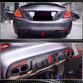 Dyfuzor Tylnego Zderzaka V1 do SD C43/C63 AMG 2015-2019 Carbon zdjęcia 3