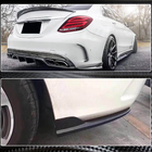 Mercedes C-class W205 2014-2021 Nakładki Flap na tylny zderzak do SD C43/C63 AMG 2015-2019 Carbon zdjęcia 3