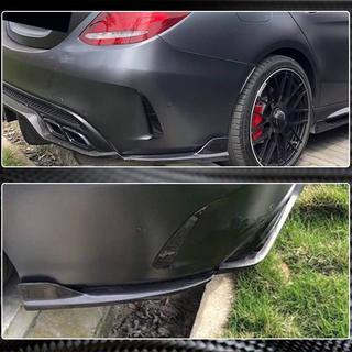 Nakładki Flap na tylny zderzak do SD C43/C63 AMG 2015-2019 Carbon zdjęcia 4