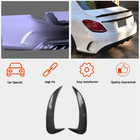 Mercedes C-class W205 2014-2021 Nakładki na tylny zderzak do SD C43/C63 AMG 2015-2019 Carbon zdjęcia 2