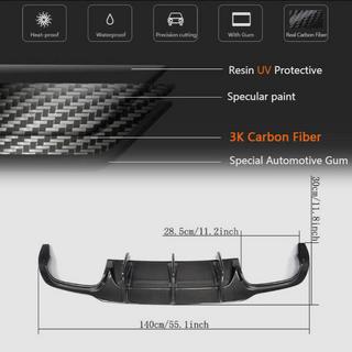 Spojler z dyfuzorem tylnego zderzaka do C63 AMG 2012-2014 Carbon zdjęcia 4