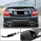 Mercedes C-class W204 2007-2015 Dyfuzor Tylnego Zderzaka V3 do AMG SD/Coupe 2012-2014 Carbon zdjęcia 2