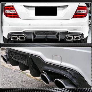 Dyfuzor Tylnego Zderzaka V4 (do AMG SD/Coupe 2012-2014, Carbon) Mercedes C-class W204 2007-2015 zdjęcia 3