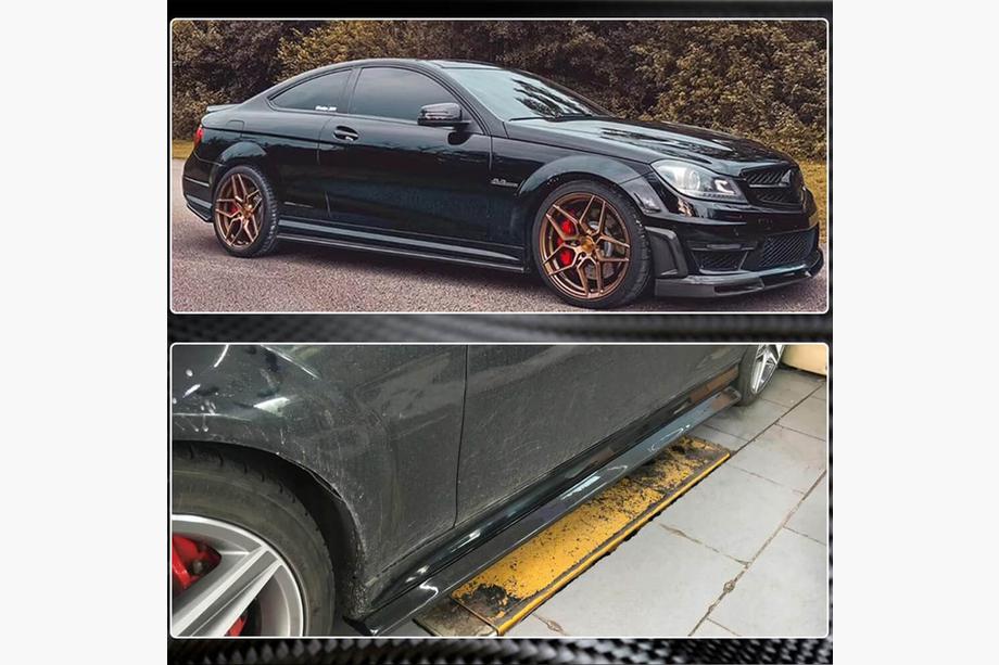 Mercedes C-class W204 2007-2015 Progi Boczne (do AMG SD, Carbon) Zdjęcia 3
