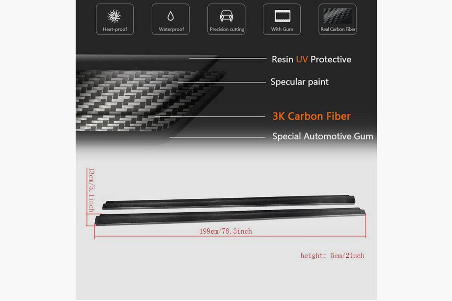 Mercedes C-class W204 2007-2015 Progi Boczne (do AMG SD, Carbon) Zdjęcia 5