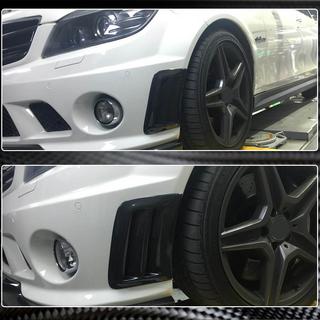 Nakładki na Przedni Zderzak z Włókna Węglowego do C63 AMG Sedan 2008-2011 zdjęcia 3