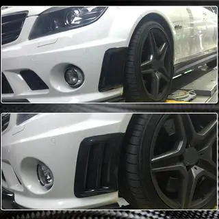 Nakładki na Przedni Zderzak z Włókna Węglowego do C63 AMG Sedan 2008-2011 zdjęcia 3