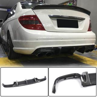 Dyfuzor tylnego zderzaka V2 (do AMG SD 2008-2011, Carbon) Mercedes C-class W204 2007-2015 zdjęcia 2