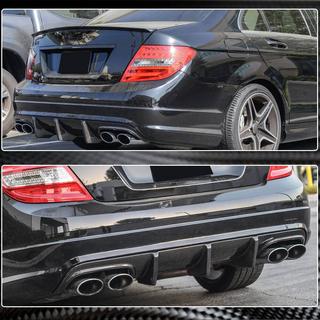 Dyfuzor tylnego zderzaka V2 (do AMG SD 2008-2011, Carbon) Mercedes C-class W204 2007-2015 zdjęcia 4