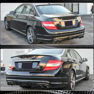 Dyfuzor tylnego zderzaka V4 (do AMG SD 2008-2011, Carbon) zdjęcia 4